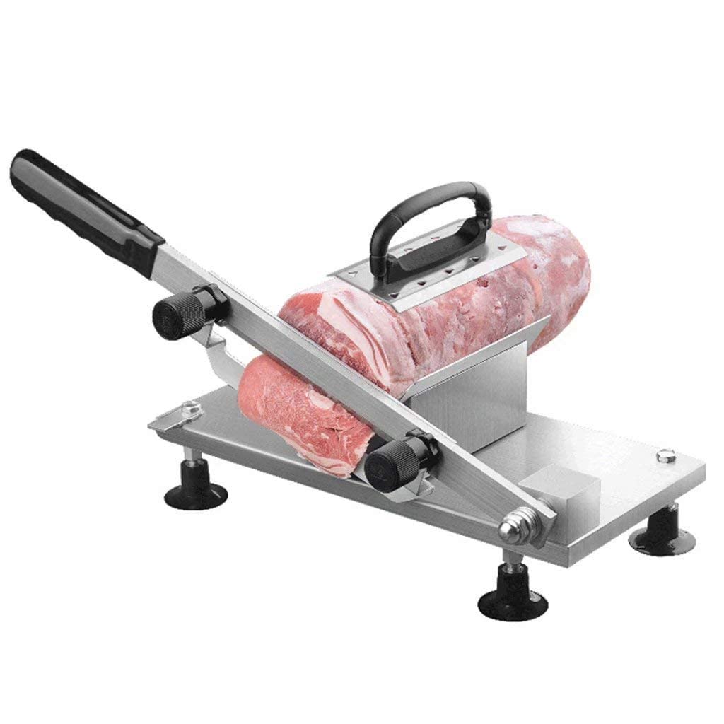 GTHTUHFD Meat Slicer For Home Or Commercial Use,Household Frozen Meat, Manual Food Machine, 0.5-25Mm Thickness Adjustable, For Beef Mutton Rolls And Hard Vegetables