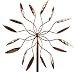 Stanwood Wind Sculpture Kinetic Copper Wind Sculpture, Dual Spinner Spinning Ficus Leaves