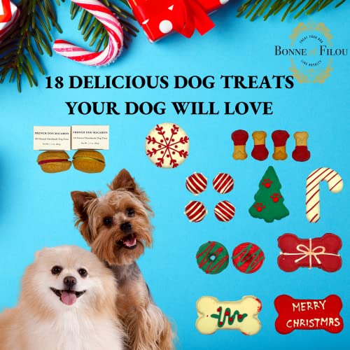 Bonne et Filou Dog Christmas Box - Juguete de Peluche para Perros miniatura 5