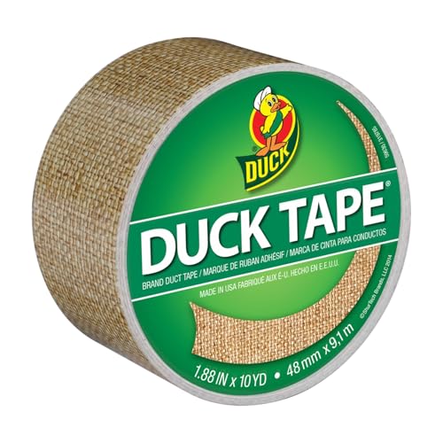 Duck Brand Printed Duct Tape, Single Roll, Burlap (283713)