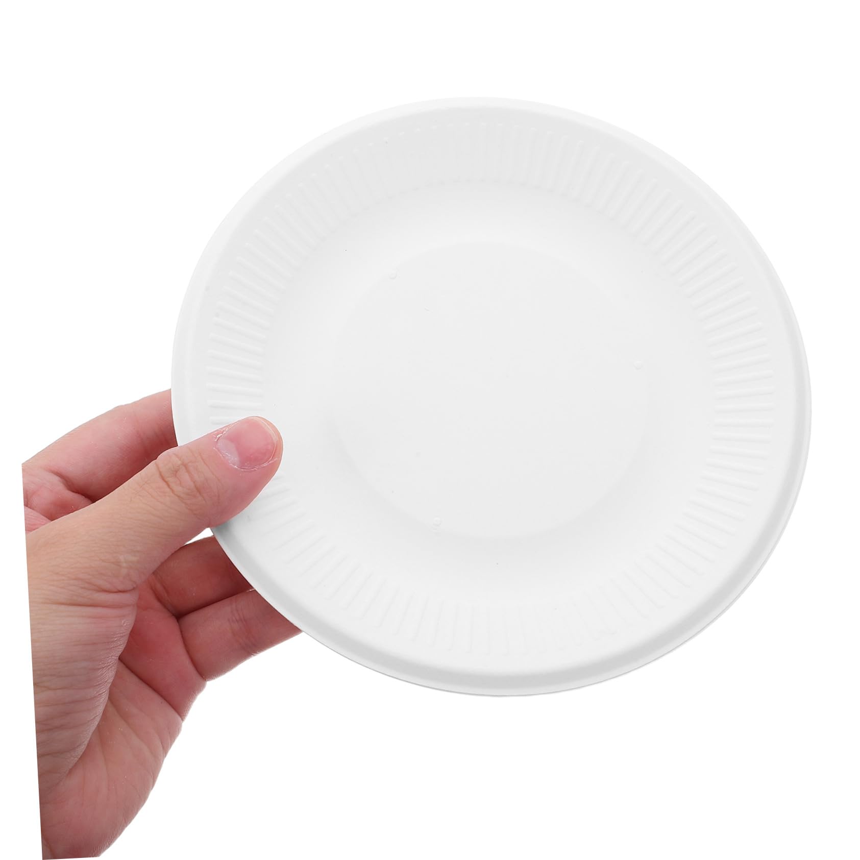 PACKOVE 200 Pezzi Piatti Usa e Getta Spessi Piatti Rotondi Resistenti per Dolci Antipasti e Snack per Feste e