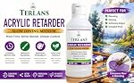 TERLANS Retardeur acrylique moyen, 273 ml (9.2 Fl.Oz.)=Extend le temps de séchage pour la peinture acrylique=Améliore le mélange & Capacité d'utilisation - non toxique moyen de séchage lent avec bouchon de haut de la feuille