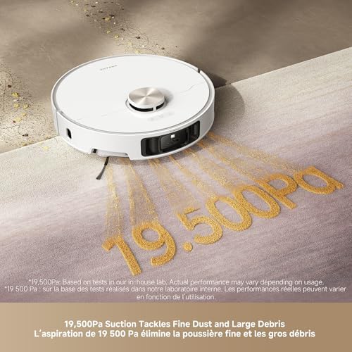 DREAME L50 Ultra Robot Vacuum and Mop with Auto-Empty and Mop Self-Cleaning, Precise Obstacle Avoidance, 19,500Pa Suction, HyperStream Detangling DuoBrush, White - 4