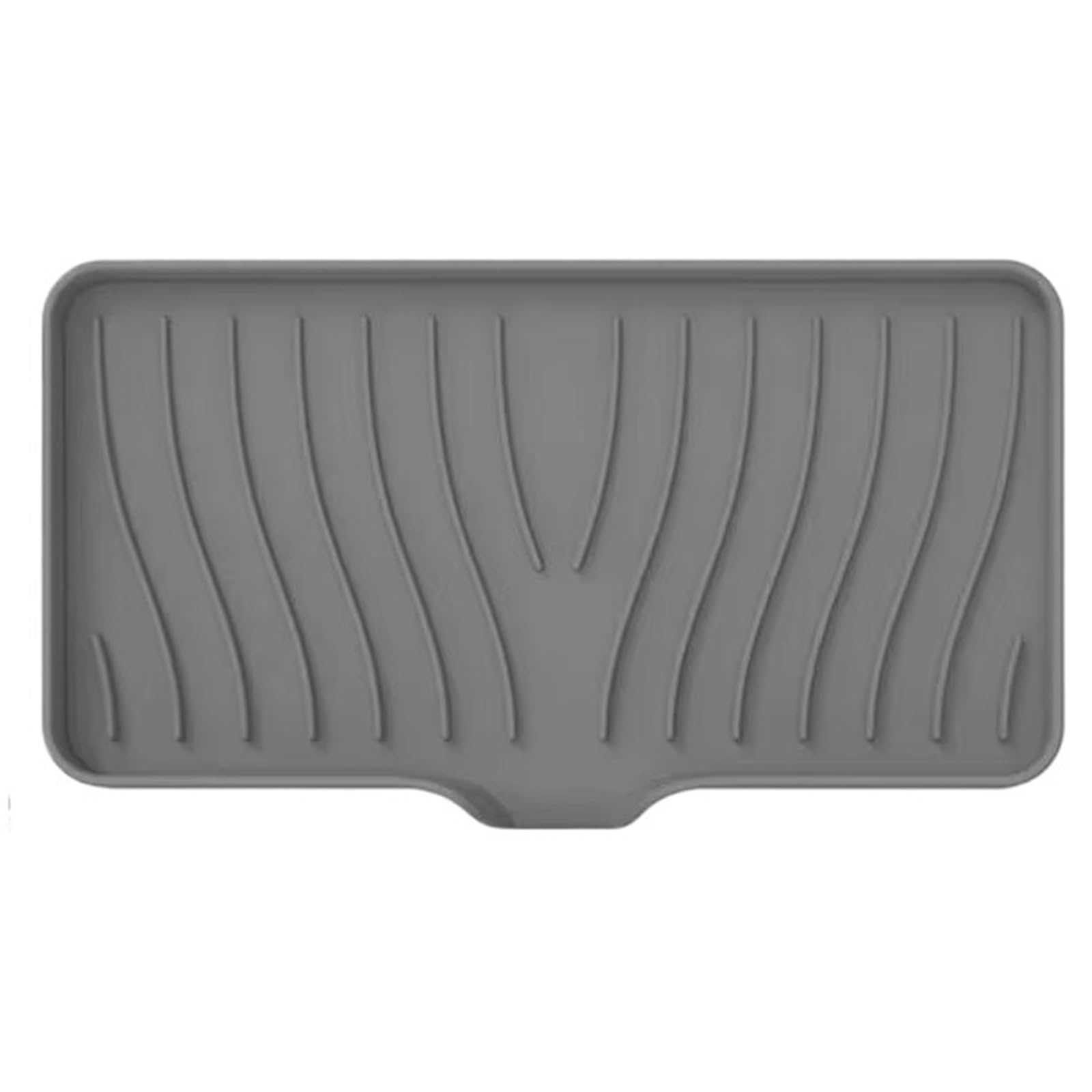2Pcs Silicone Bathroom Soap Dishes Sink Sponge Holder For Kitchen, Shower Tray Counter Rubber Dish With Drain for Soap(Grey)