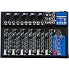 Depusheng HT7 Tragbarer Bluetooth-Audio-Mixer mit USB-DJ-Sound-Mischkonsole MP3-Buchse 48 V Power 7-Kanal-Band…