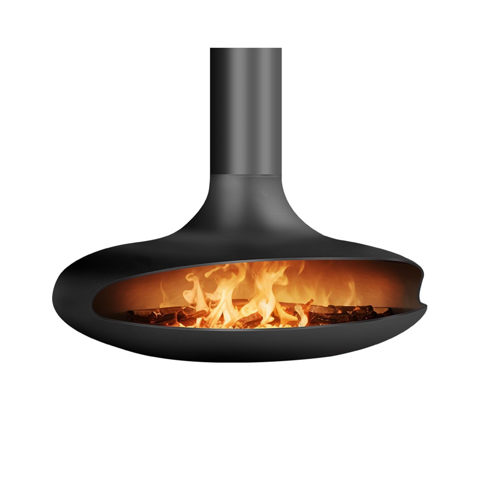 WQQYU6HKF Electric Fireplace Hanging Wood-burning Fireplace Home Villa Living Room Decoration Simulation Flame 3D Wood-burning Version Fireplace Portable Indoor Space Heater(120cm)