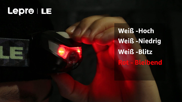 Lepro LE Headlamp Rechargeable, LED Head Lamp with 6 Modes for Camping & Hiking Gear Essentials, IPX4 Waterproof High Lumen Bright Headlight Flashlights with Adjustable Headband, USB Cable Include