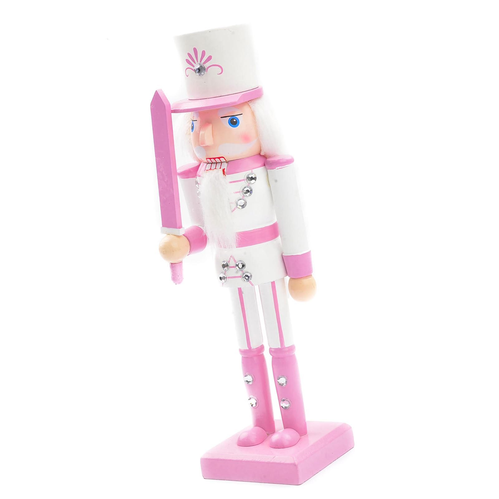 Tsophreniq Delicate Nutcrackers Soldier Display Elegant 50CM Nutcrackers Soldier Statue for Christmas Decoration and Gift Wood
