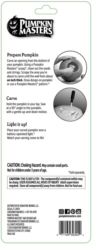 Pumpkin Masters Curved Blade Tools