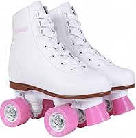 Vista 1 de Chicago Rink Patines para niñas y niños – Zapatos de patinaje duraderos para uso en interiores y exteriores con cuello acolchado en el tobillo