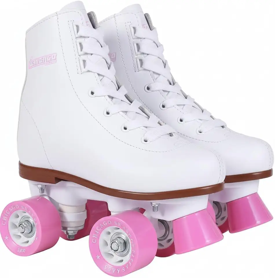 Chicago Girls Rink Skate - Quadriciclos juvenis brancos