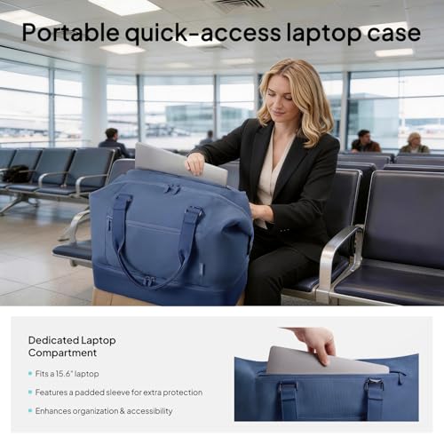 Image of TOPEAST Travel Duffle Bag, Weekender Bags for Women with Shoe Compartment