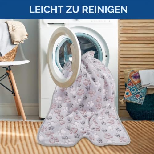BVAGSS 6 Stück Kleine Flauschige Hundedecke, Weich mit Fleece Flanell Haustier Decken für Kleine Mittlere Hunde Katzen Warmer und bequemer Schlaf XH075 (60 x 40 cm, Mehrfarbig)