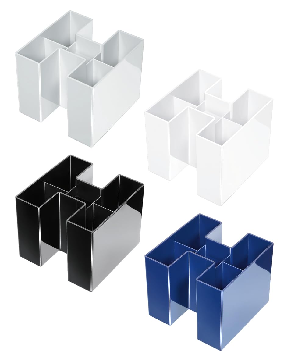 Achat Avantageux : Pot à Crayons Han 17455 Bravo 5 Compartiments Noir