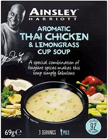 Ainsley Harriot Thai Chicken Cup Soup 69g - Pack of 6