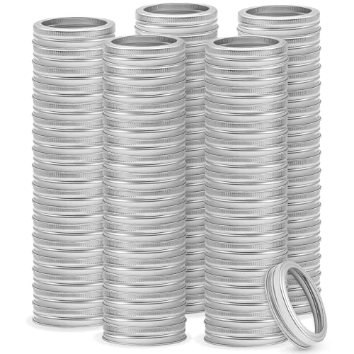 VIBRATITE 100 Count 70MM Regular Mouth Mason Jar Canning Rings