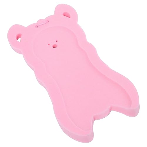 Cojín de esponja de baño para bebé, tapete de baño con forma de oso de dibujos animados para ducha, baño, almohadilla antideslizante para recién