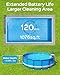 (2025 Upgraded) WYBOT A1 Cordless Pool Vacuum Up to 120 Mins Runtime, Robotic Pool Cleaner with Dual Filters, Ideal for Flat Above Ground up to 1076 Sq.ft Sq. Ft.