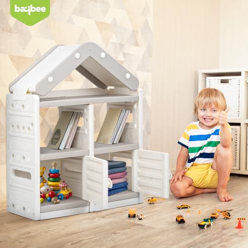 Image of BAYBEE Storage Organizer for Kids Room, Multi-Purpose Baby Almirah & Kids Cupboard for Clothes, Toys & Books, Wardrobe & Storage Cabinet, Baby Bookshelf & Toy Storage Rack for Playroom