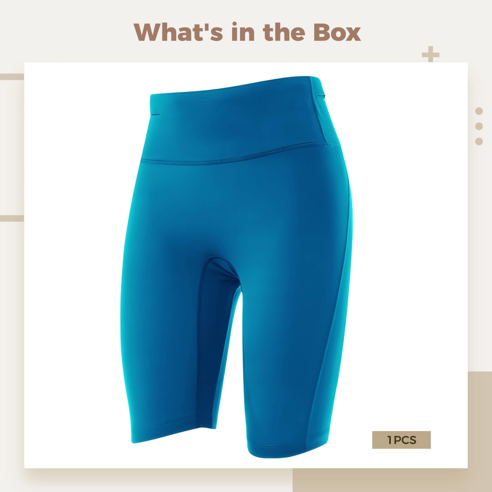 Oddychające spodenki do biegania dla kobiet, wysoki stan, wygodny nylon spandex, niebieski, NIEBIESKI, rozmiar uniwersalny
