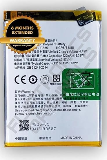 Image of BLP835 Battery for Oppo /Reno 5F /5 Lite /A94 4G /F19 Pro Battery with 6 Month Warranty**** (I26)