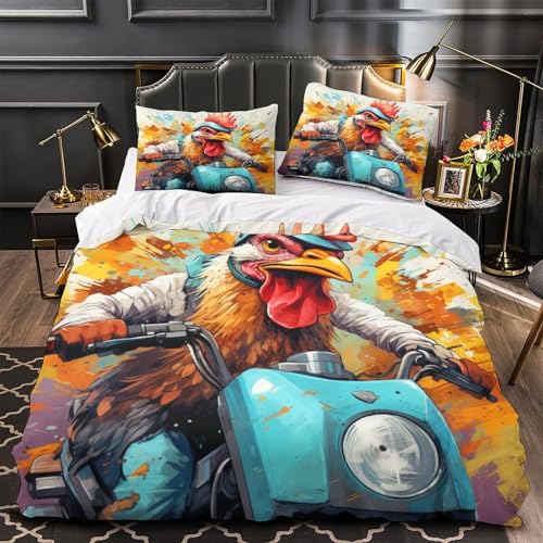 Housse de couette 260x220 cm motif lézards en microfibres