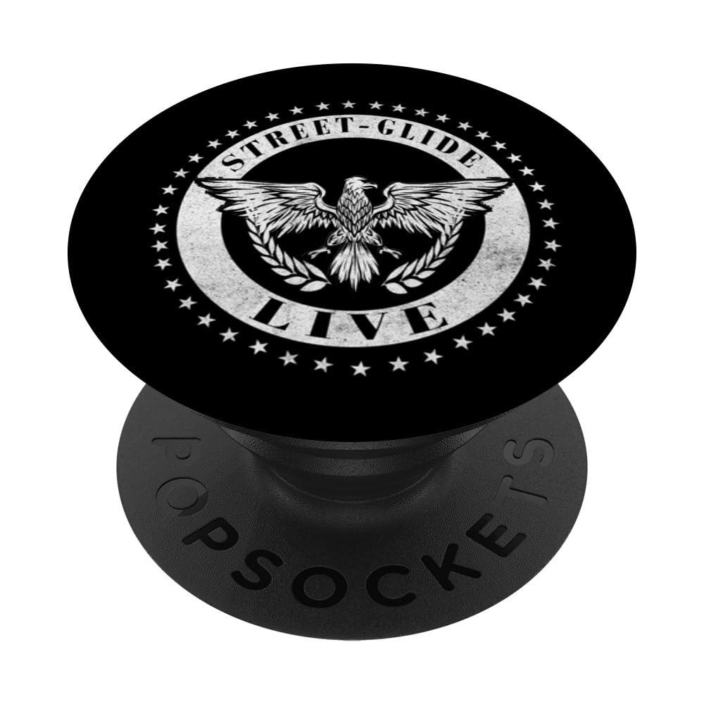 Street Glide Worldwide Motorcycle Biker Street Glider Motiv PopSockets Swappable PopGrip