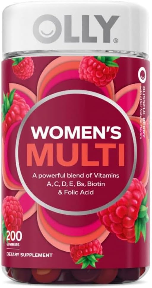 OLLY Women # 39; s Multi Vitamin Gummies amb Biotin, Blisful Berry 200 ct.