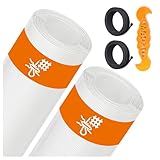 2PACK MAGZO Window&Door Screen Replacement Kit, 48''W x 99''L, with Retaining Spline (Total 65.6 FT) and Press-in Installation Tool, Scratch-Proof Polyester, Screening Roll Repair for DIY/Porch, White