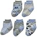 Mud Pie Baby Boy Sock Set, Elephant, 0-12 Months