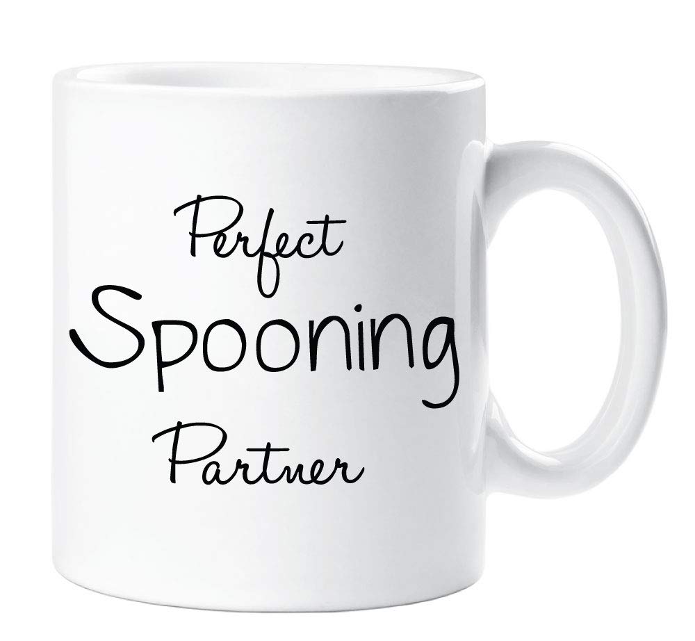 60 Second Makeover Men's White Limited Perfect Spooning Partner Mug Funny Novelty Romantic Valentines Cup Ceramic