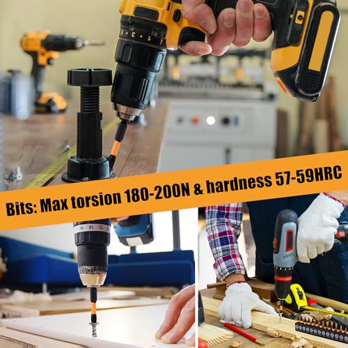 Image of Mulwark 2 inch Torx Bits Set, 14 Pieces (T5-T40) - Premium S2 Steel Security Torx Socket Bits with Magnetic Holder, Ideal for Christmas Gifting