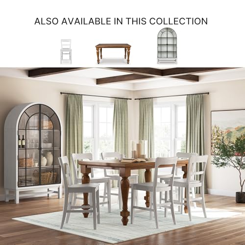 Image of Signature Design by Ashley Basinger Display Cabinet, White Farmhouse