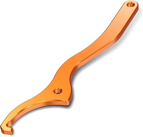 NICECNC Shock Absorber Wrench WP Shock Motorcycle Orange | Compatible with KTM 2016-2022 125-450 SX SX-F XC XC-F,2017-2022 125-500 ALL ENDURO models