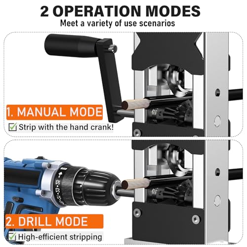 Éplucheur de câble portable de 0,2 à 3 cm entraîné par perceuse - 3