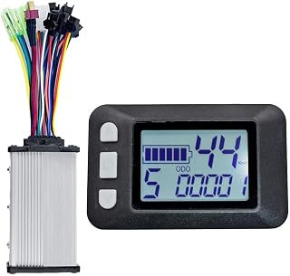 Toolvvik P9 - Medidor de pantalla LCD inteligente, pantalla LCD, salpicadero, 36 V, 350 W, controlador de onda sinusoidal para bicicleta eléctrica (5 pines)