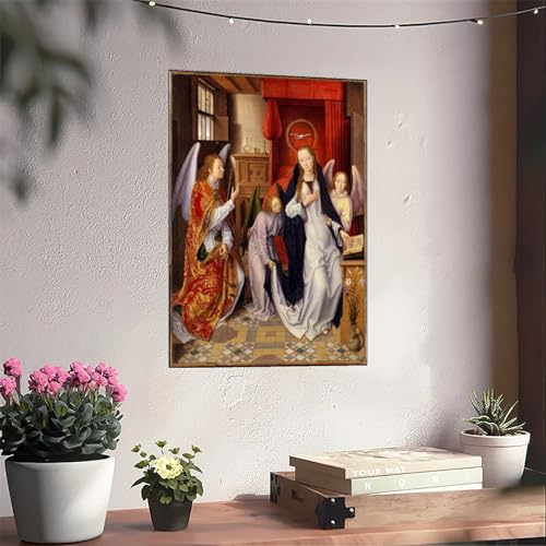 Toile Hans Memling Annunciation poster mural sans cadre moderne - 6