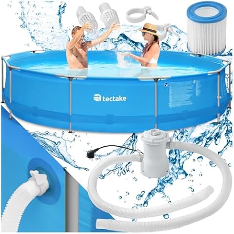 Piscine Tubulaire Ronde TecTake Cover