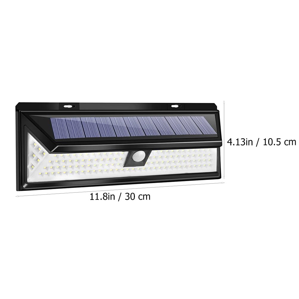 Yardwe 118 Led Solar Wandleuchte Mit Bewegungsmelder Außenlicht Kabellos Wetterfest Sensorlicht Für Garten Terrasse Balkon Energiesparende Solar Lampe