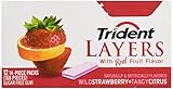 Trident Layers Wild Strawberry Tangy Citrus, 14 Count