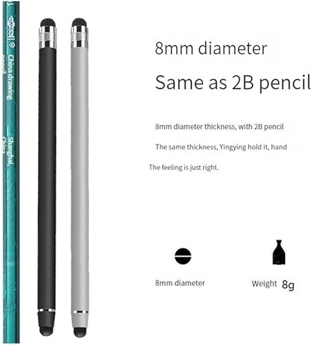 Miniatura 6 de Bolígrafos para pantallas táctiles (paquete de 5), 10 puntas reemplazables de alta precisión capacitiva para iPad, iPhone, tabletas Android y todos