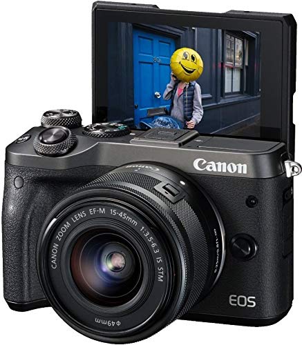 Canon EOS M6 + EF-M 15-45 mm IS STM, Black: Buy Online at Best