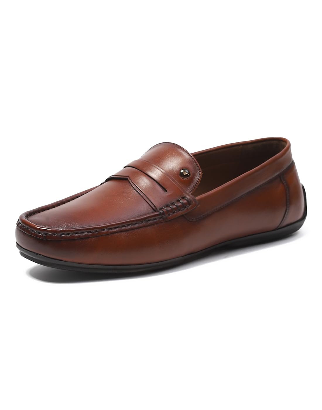 Monte CarloMens Solid Slip on Genuine Leather Loafers (201804FW)