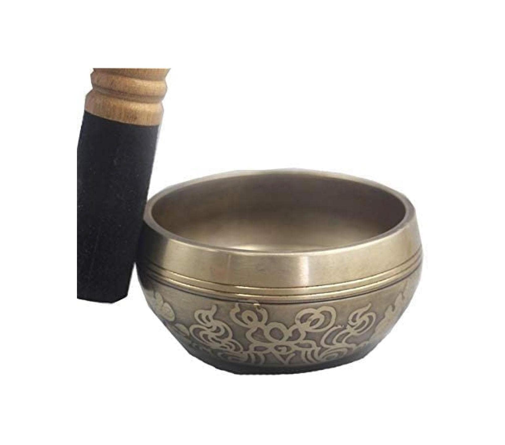 Set di campane tibetane facili da suonare per principianti, campane per meditazione con suono curativo dei chakra in metallo con mazzuolo in legno e cuscino in seta per meditazione olistica e rilassa
