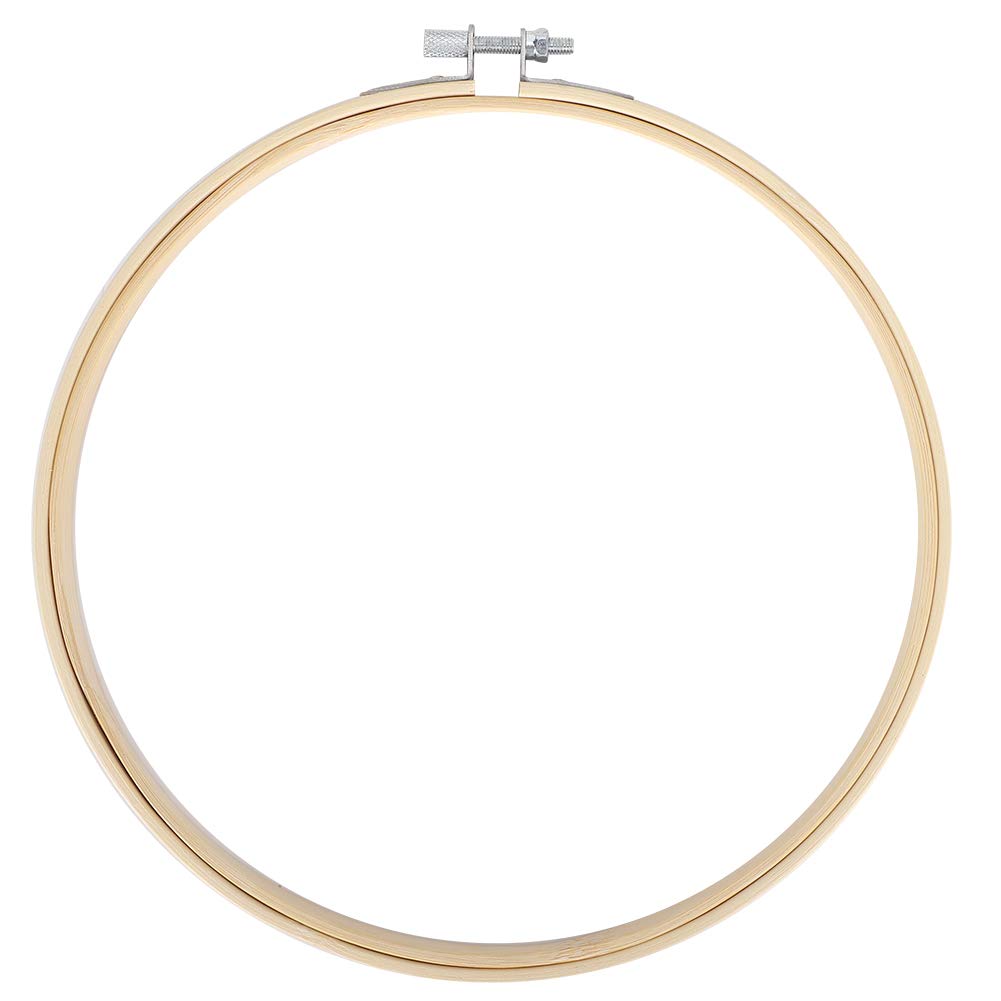 Aros de bordado, marco de punto de cruz ajustable, herramientas de costura con Clip elástico para bordado circular (6 piezas 26cm)