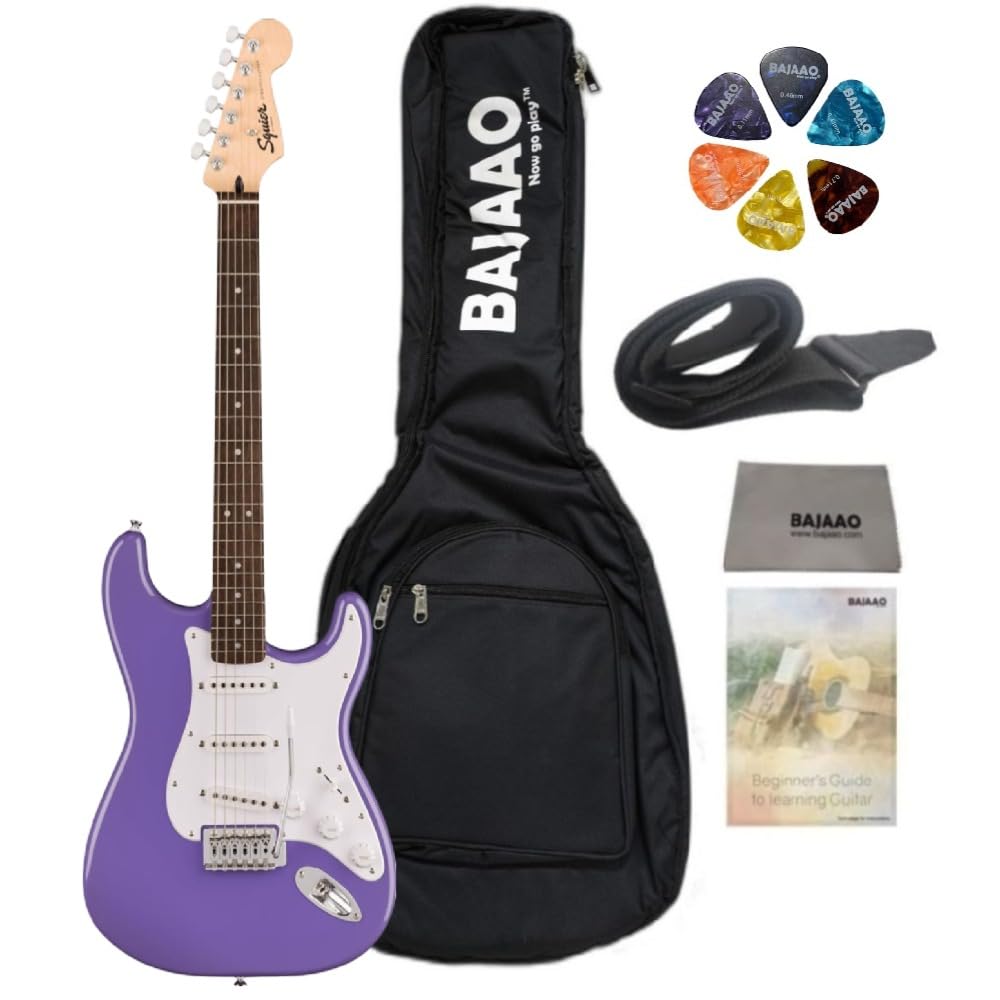 ギター Squier by Fender. Stratocaster purple Fender Squier Sonic Stratocaster Electric Guitar with Gig-Bag