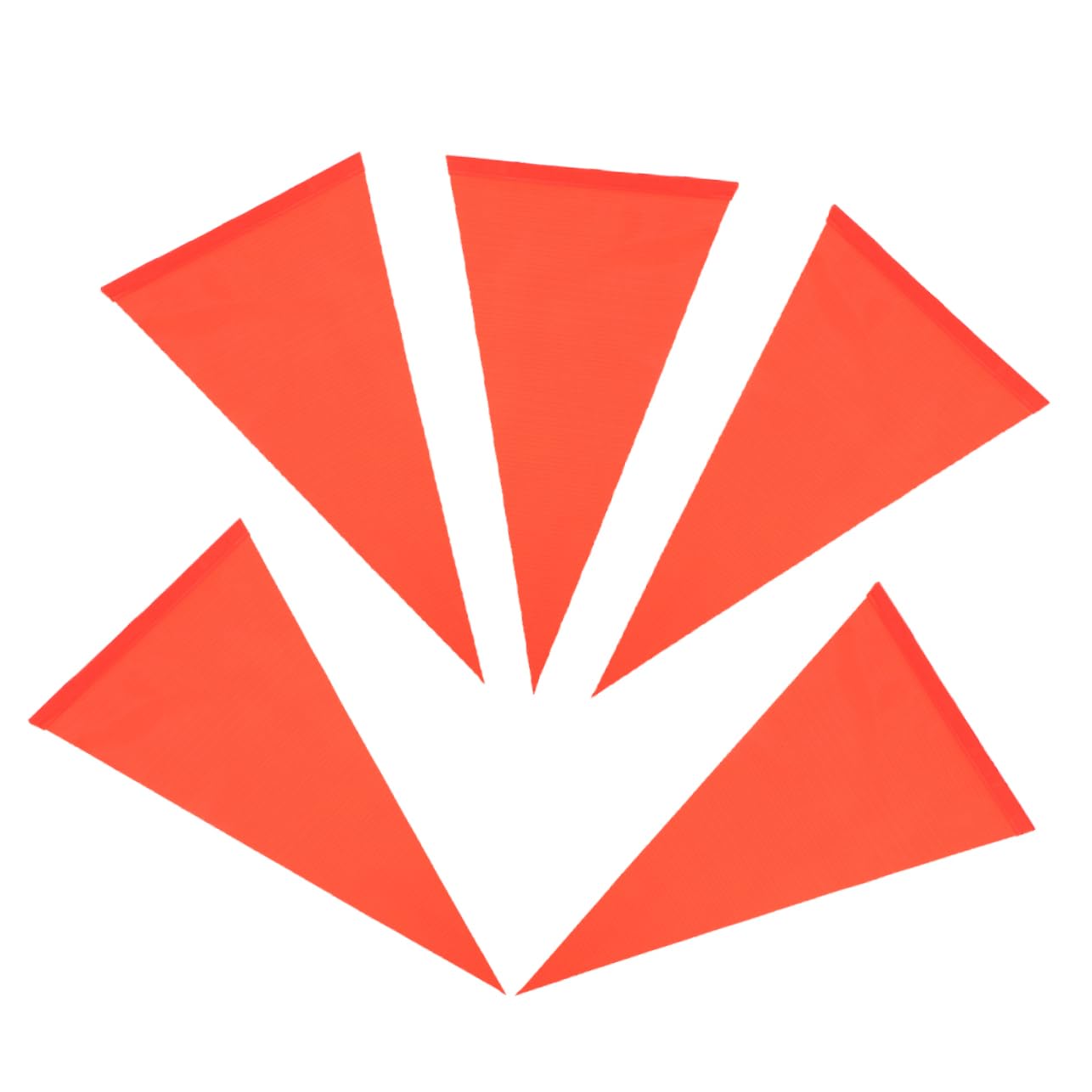 Sosoport Banderín De Advertencia Seguridad Bandera De Bicicleta De Visibilidad Bandera De Ciclismo para Bicicleta De Scooter De Polivinilo Naranja 5 Piezas X 4