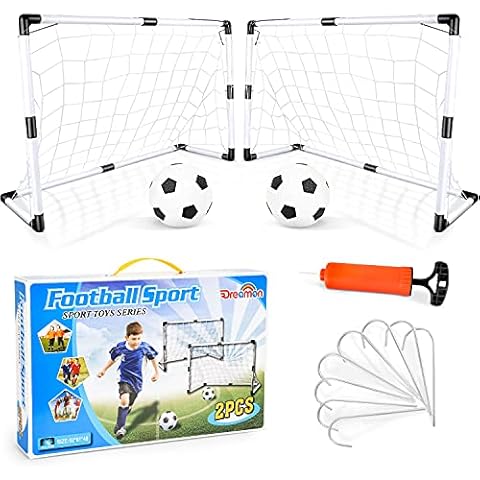 Dreamon Football Goals for Garden | Children Football Goals Post Football Net | Indoor Outdoor Soccer Sport Games for Kids Boys Girls Cover