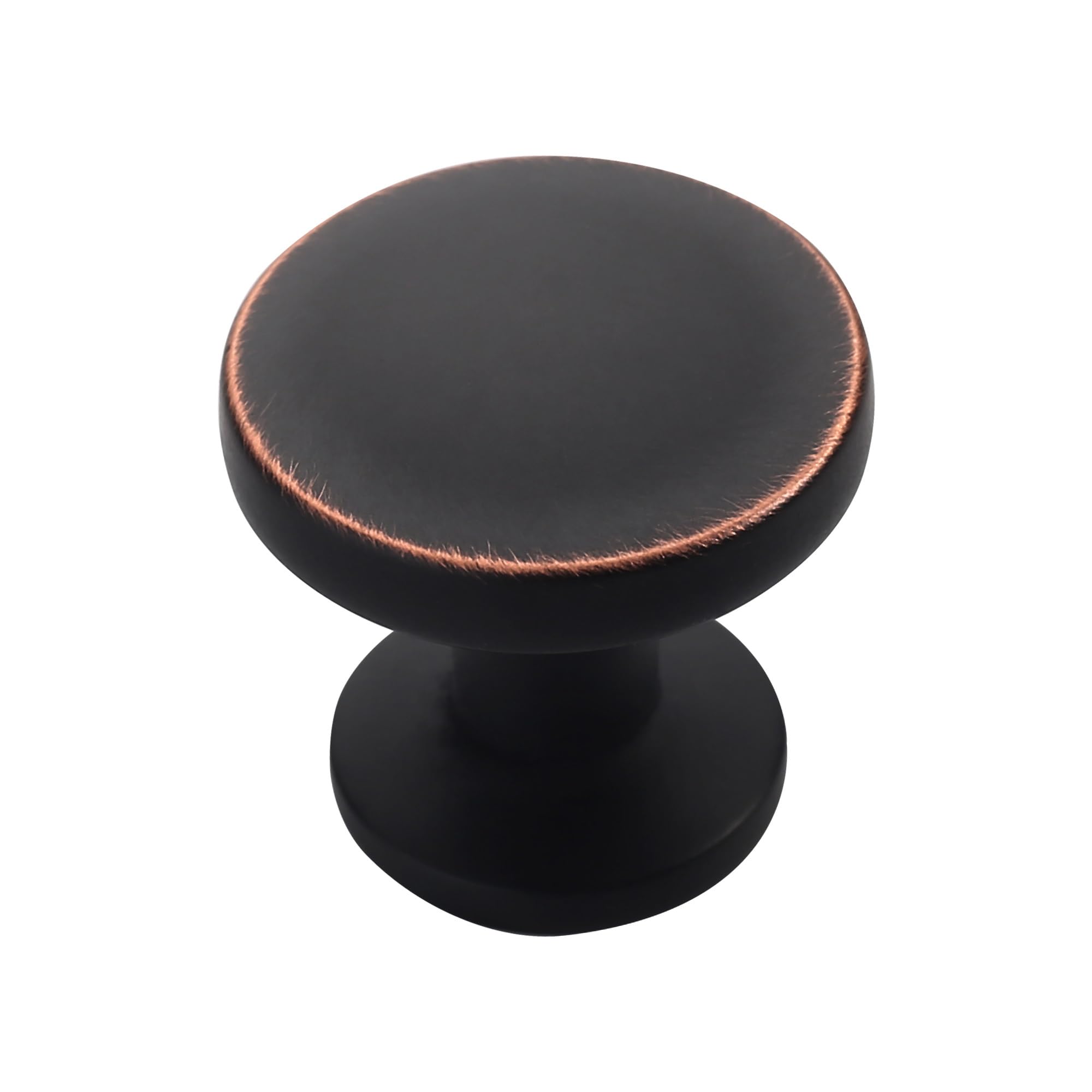 Alzassbg 1.1" Oil Rubbed Bronze Round Cabinet Knobs 10 Pack, AL6044ORB