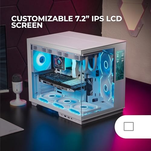 Boîtier Watercooling 360mm Mars Gaming MC-Mirage Châssis Blanc ATX LCD - 2
